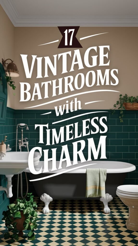 17 Vintage Bathrooms With Timeless Charm