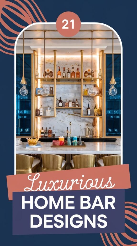 21 Luxurious Home Bar Designs That Make a Statement
