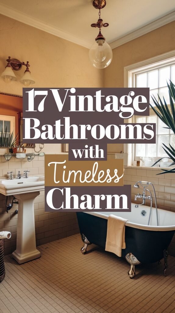 17 Vintage Bathrooms With Timeless Charm