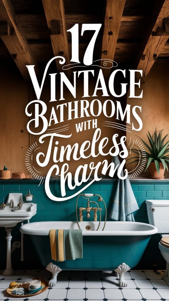 17 Vintage Bathrooms With Timeless Charm