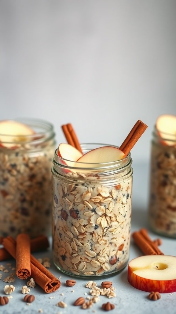 11 Heathy Breakfast Meal Prep Recipes Healthy Apple Cinnamon Oatmeal Jars