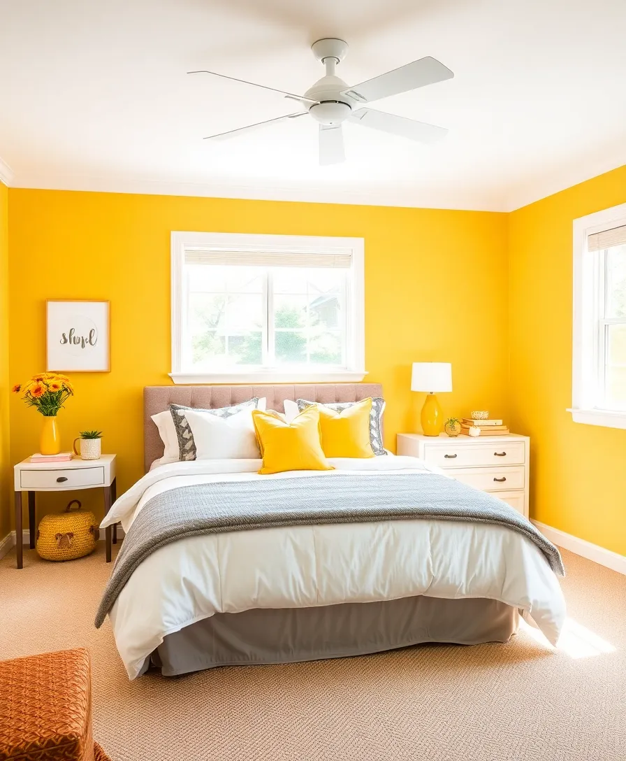 21 Best Warm Bedroom Colors That Will Make You Feel Like You're in a Cozy Hug! 21 Warm Bedroom Colors That Will Make You Feel Like You're in a Cozy Hug! - 4. Soft Mustard: Cheerful Warmth