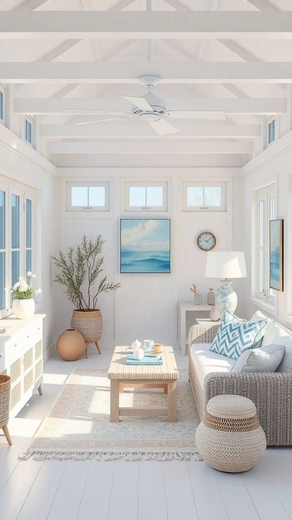 11 Beach House Interior Design Ideas For A Breezy Coastal Vibe A bright, airy beach house interior with soft colors and natural light.